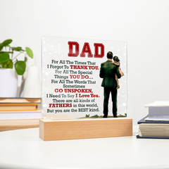 Thank You Dad - Acrylic Square